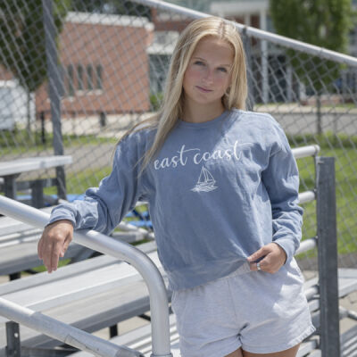 Ladies East Coast Cropped Sweatshirt Thumbnail