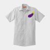 Short Sleeve Striped Industrial Work Shirt Thumbnail