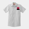 Short Sleeve Striped Industrial Work Shirt Thumbnail