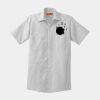 Short Sleeve Striped Industrial Work Shirt Thumbnail